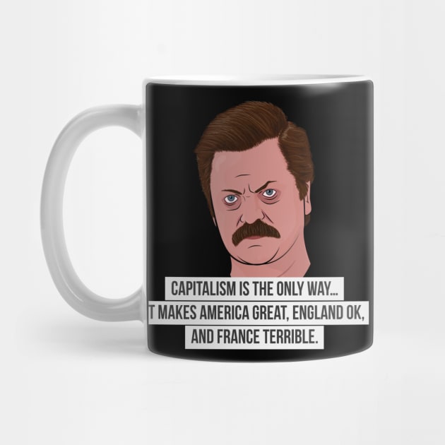 Ron Swanson - Capitalism by BluPenguin